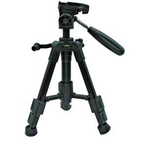Telescopic Level Tripod Stand Camera Swivel Pan Head Extends Travel Photo 12-22"
